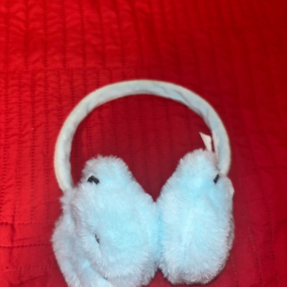 Cozy Blue Fluffy Earmuffs